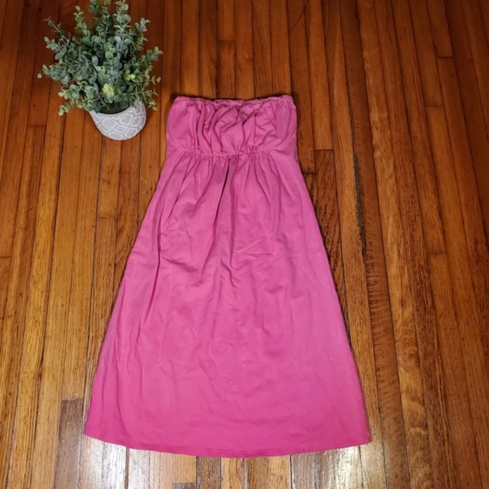 Moda International Pink Strapless Mini Dress Swim